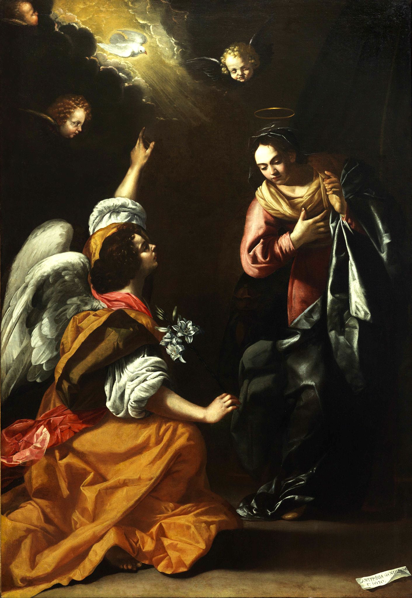 Annonciation - Artemisia Gentileschi