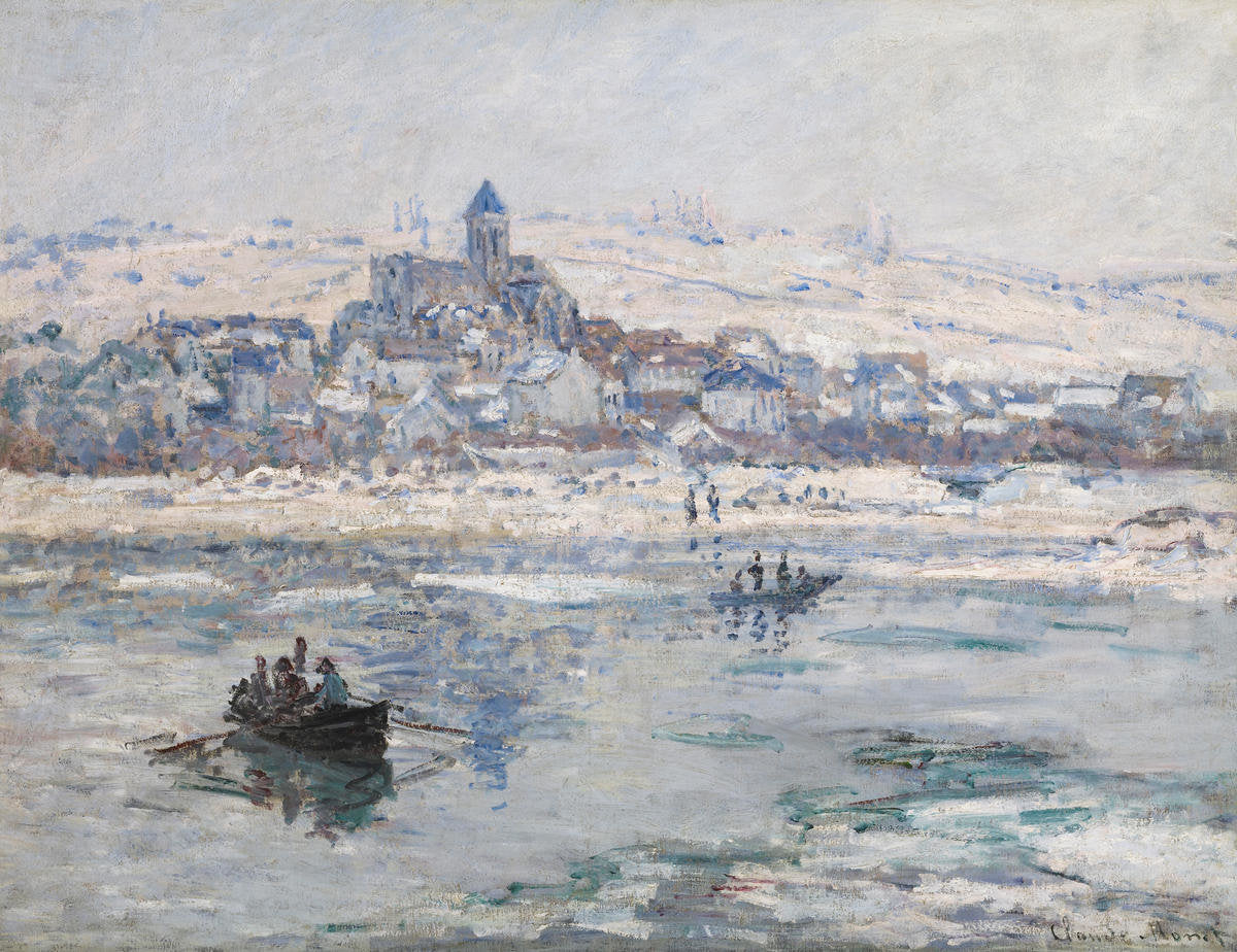 Vétheuil om vinteren - Claude Monet