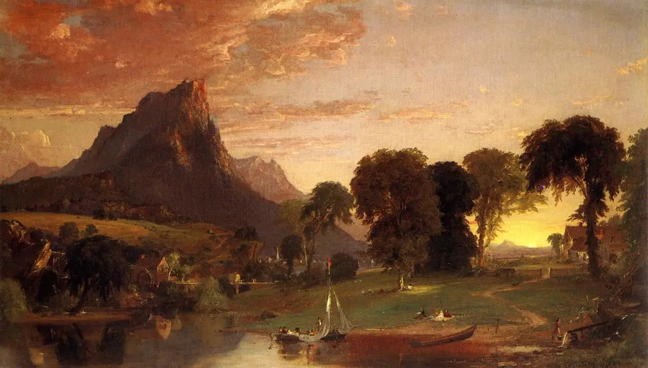 Vue près de Sherburne comté de Chenango - Jasper Francis Cropsey - Alpha Reproduction