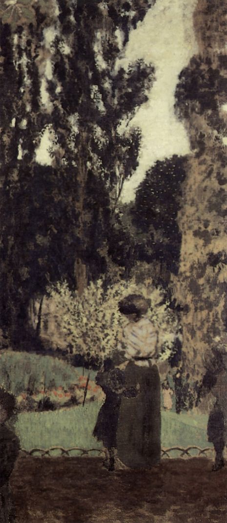 La promenade. Le square des Batignolles - Édouard Vuillard