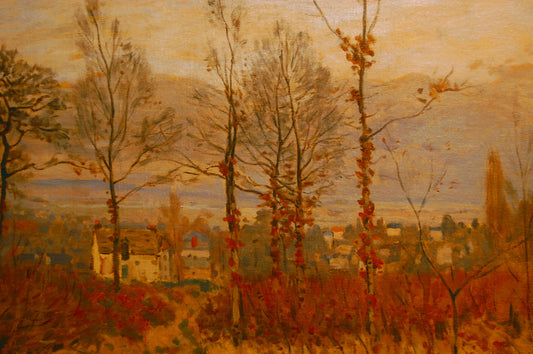 Reproduction du tableau « Vue de Louveciennes en automne - Alfred Sisley » par Alpha Reproduction en peinture à l’huile