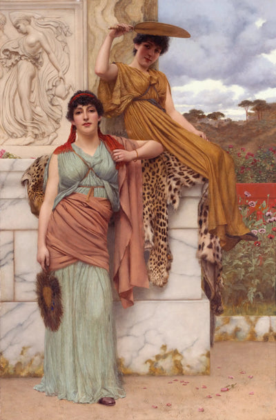 En attendant la procession - John William Godward - Alpha Reproduction