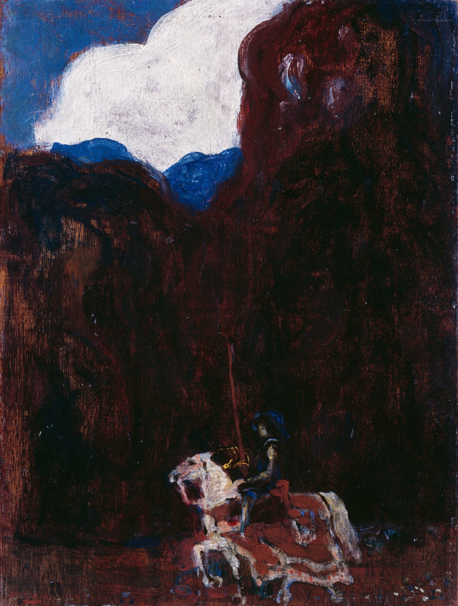 Reproduction du tableau « Dans la forêt - Vassily Kandinsky » par Alpha Reproduction en peinture à l’huile