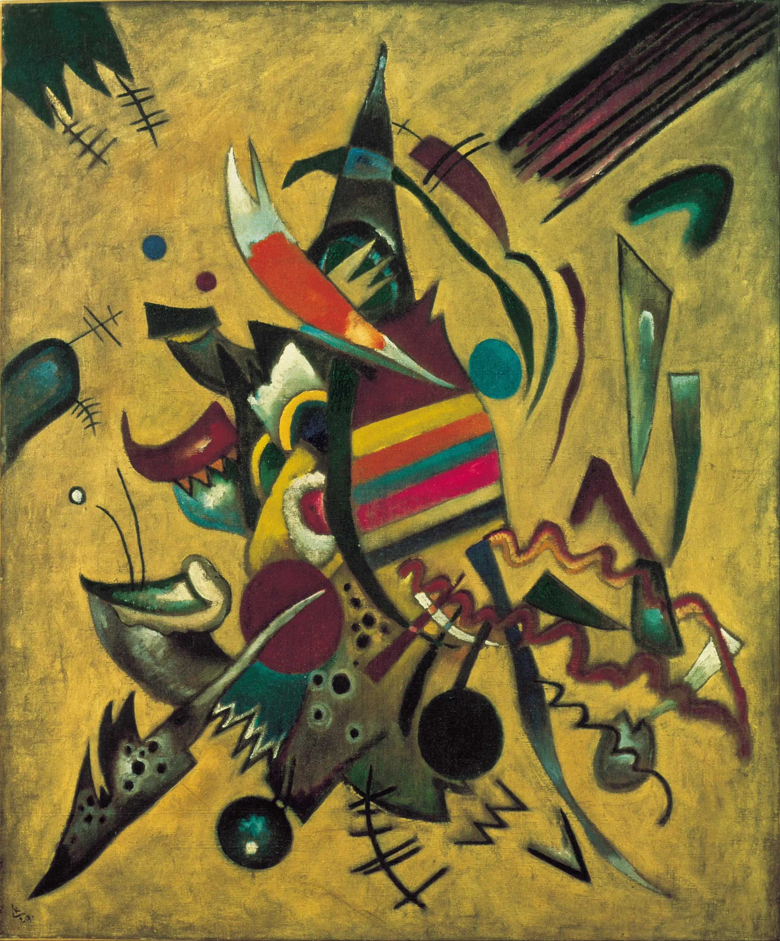 Reproduction du tableau « Points - Vassily Kandinsky » par Alpha Reproduction en peinture à l’huile