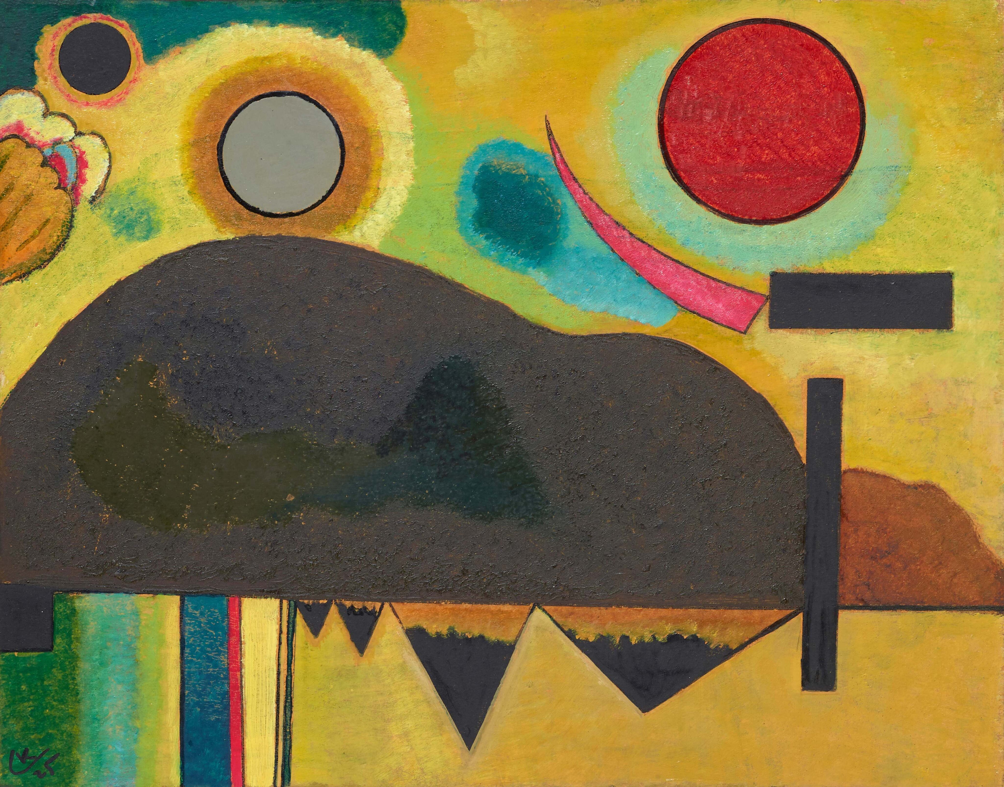 Reproduction du tableau « Début - Vassily Kandinsky » par Alpha Reproduction en peinture à l’huile