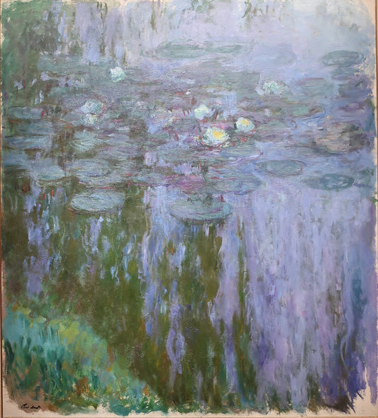 🌿 Nymfeas – Grønne og Lilla Reflekser
