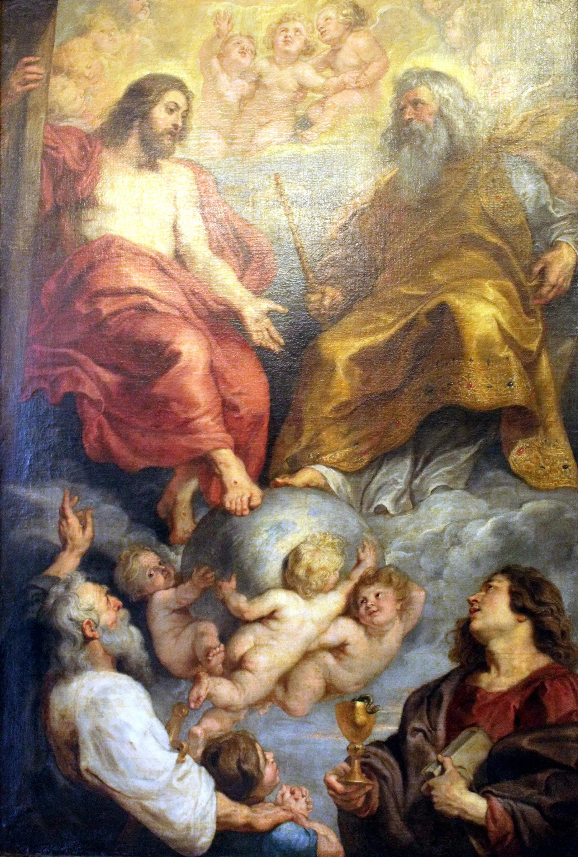 Dieu le Père et le Christ avec les saints Paul et Jean 1616-1617 - Peter Paul Rubens - Alpha Reproduction