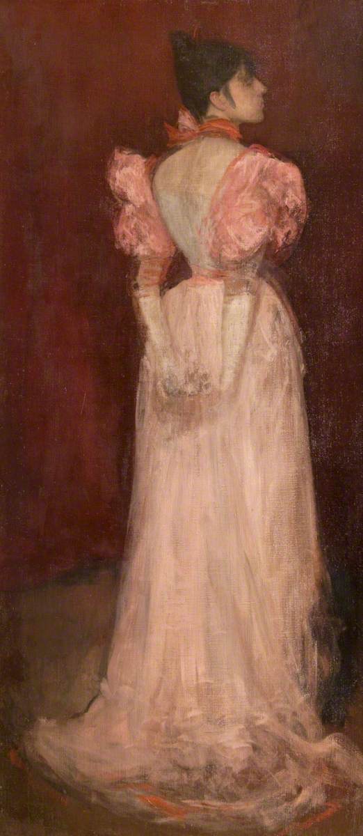 Reproduction du tableau « Rose et or : La tulipe - James Abbott McNeill Whistler » par Alpha Reproduction en peinture à l’huile