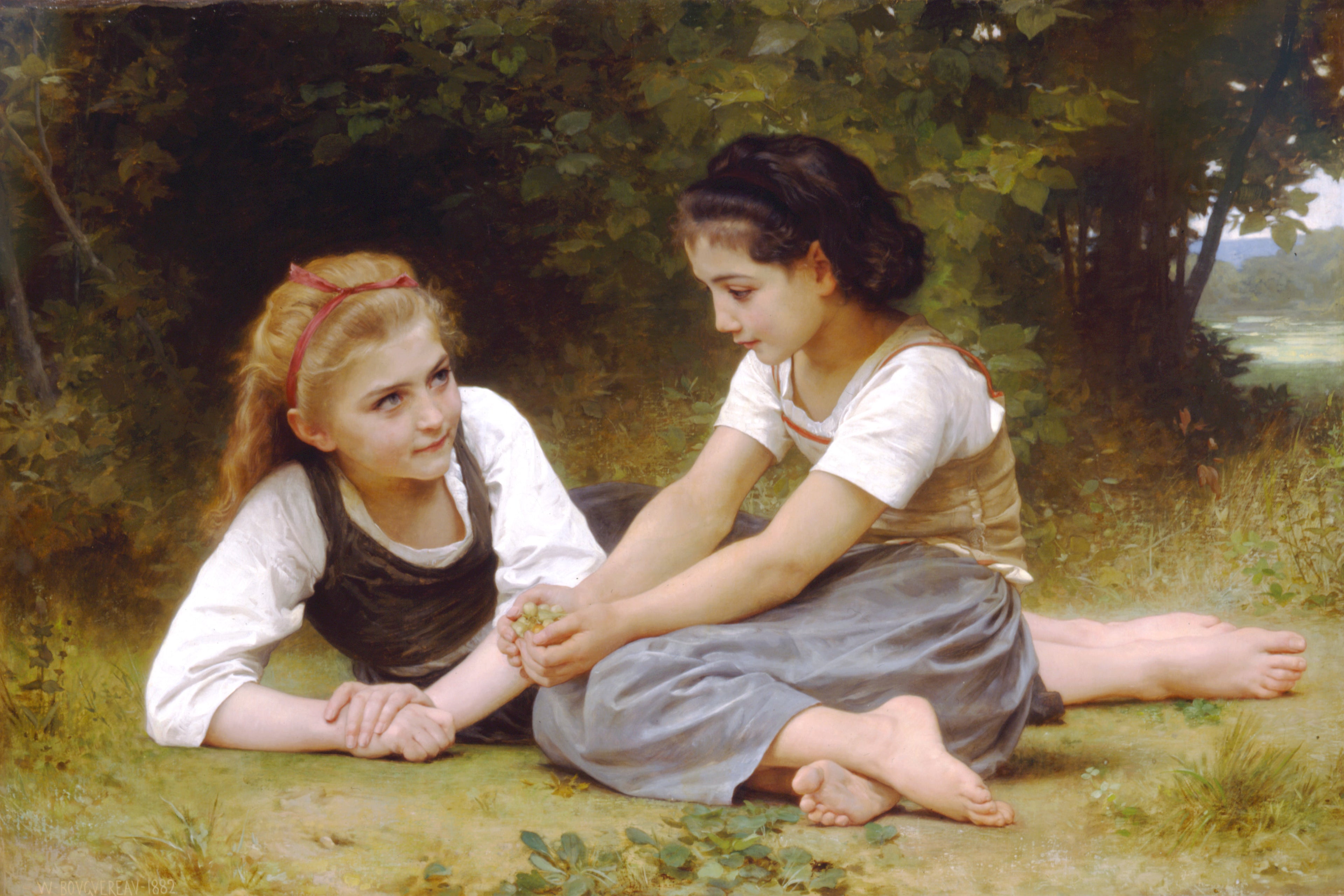 Hasselnødder - Bouguereau