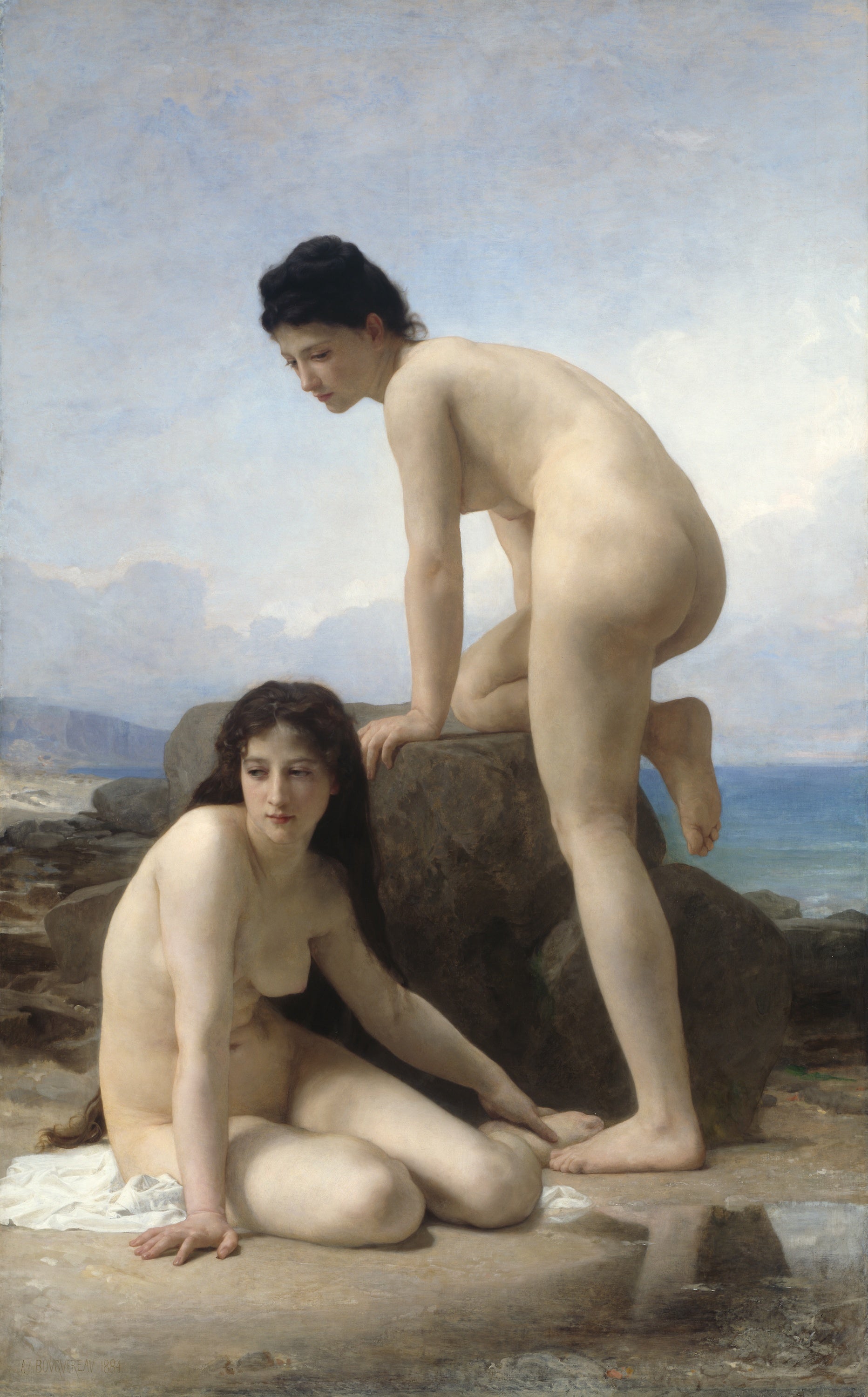 De To Badende - Bouguereau