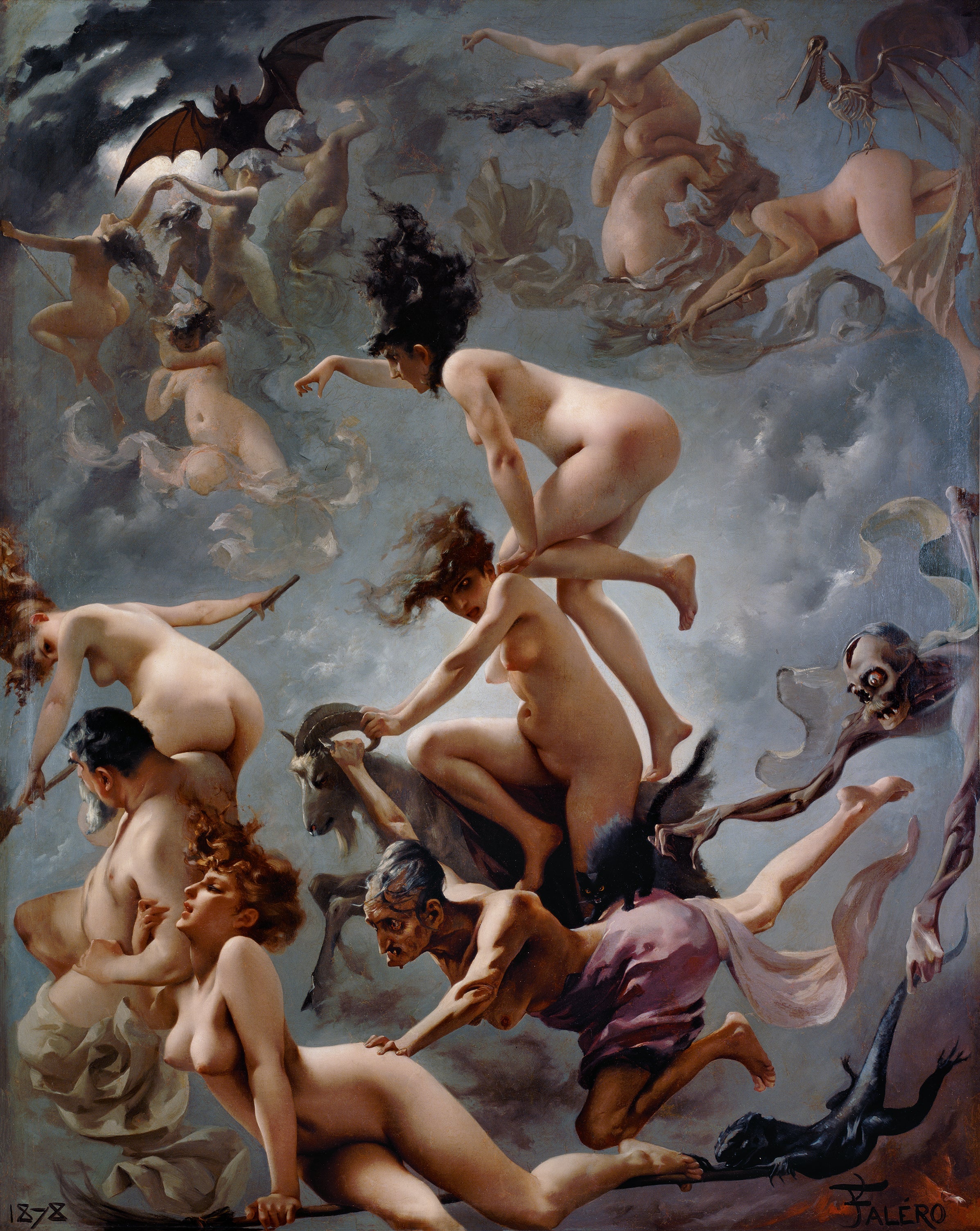Les sorcières se rendant à leur sabbat - Luis Ricardo Falero