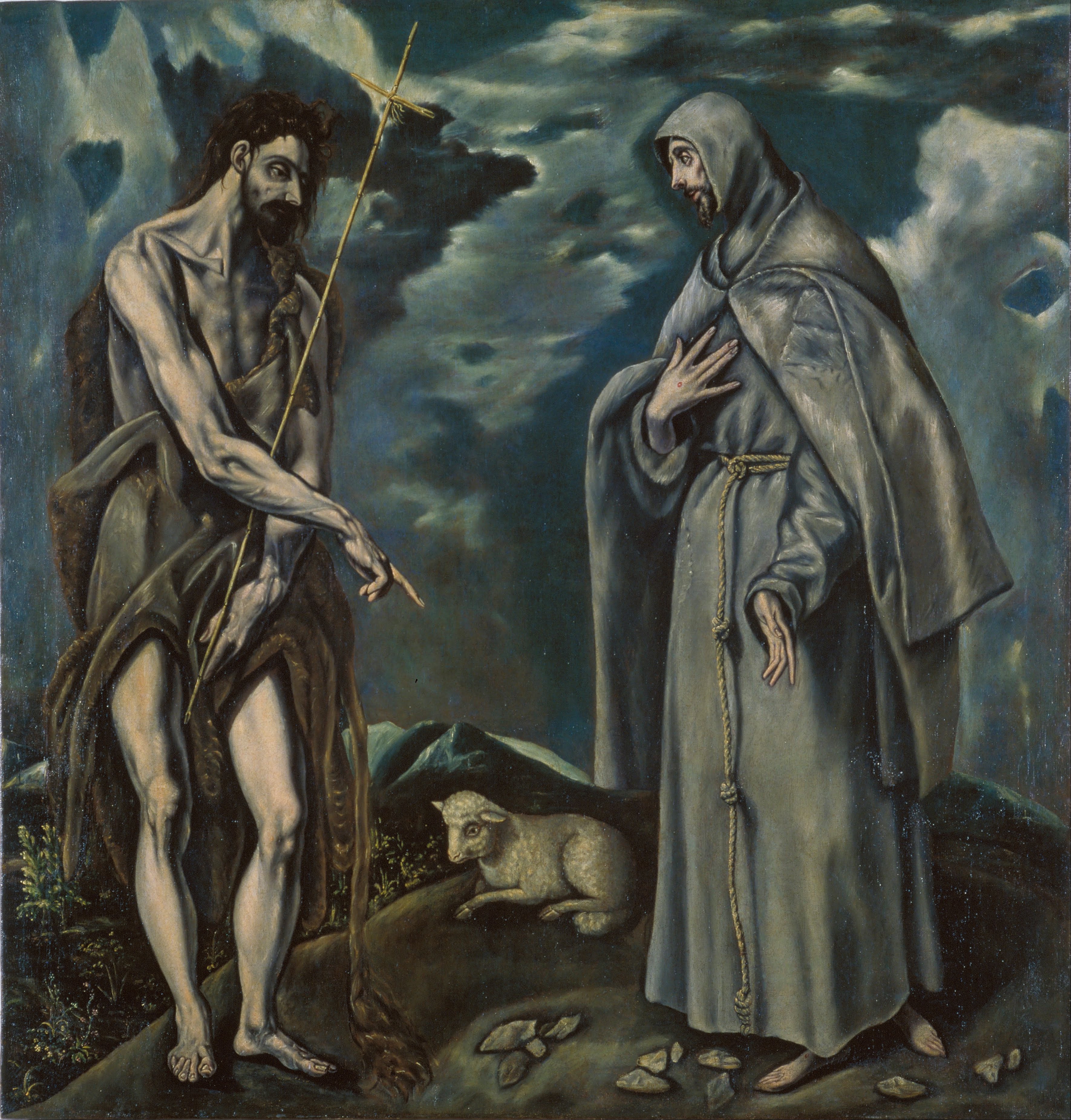 Saint Jean-Baptiste og Saint François d'Assise - El Greco