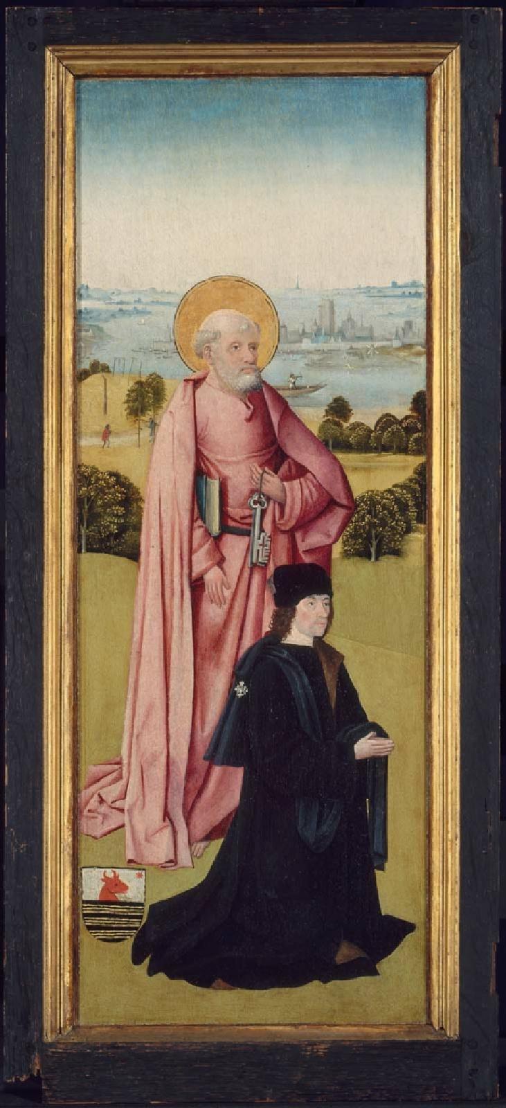Franco van Langhel og hans Sønner med Sankt Johannes Døberen (ydersiden); Pieter van Os med Sankt Peter (indersiden) - Hieronymus Bosch