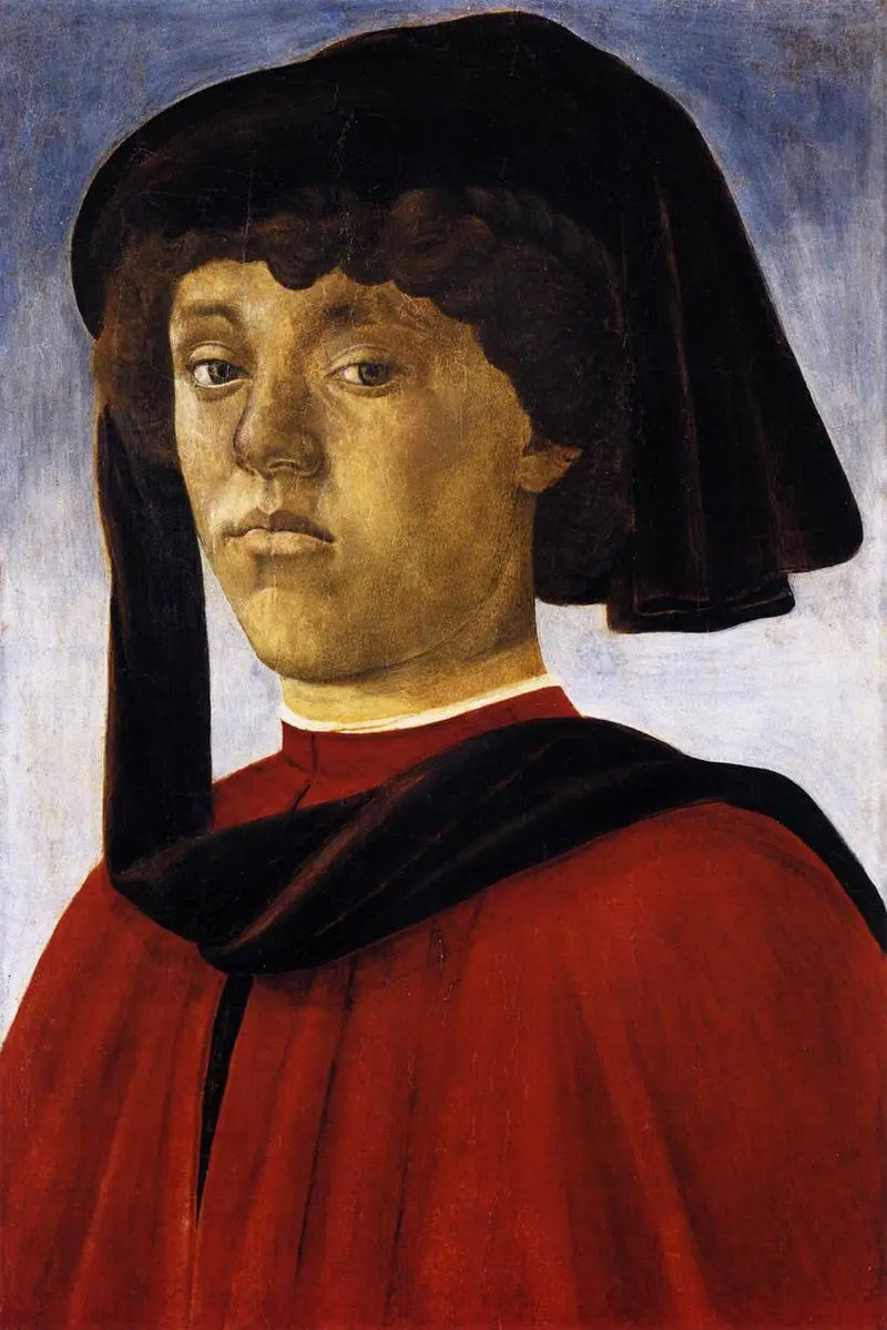 Portræt af en ung mand - Sandro Botticelli