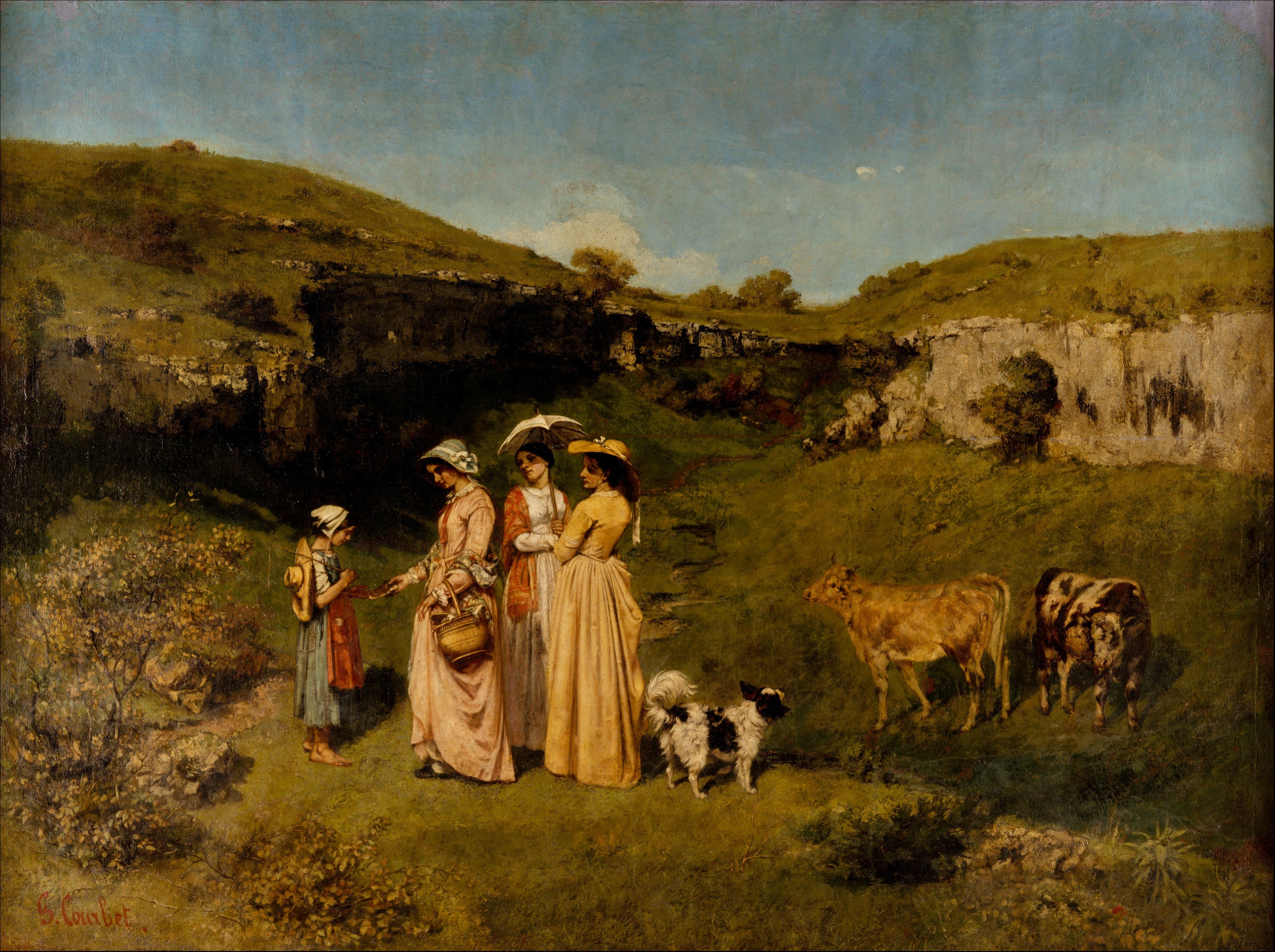 Les Demoiselles de village - Gustave Courbet