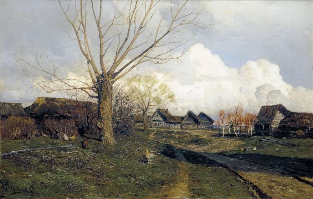 Village de Savvinskaya près de Zvenigorod - Isaac Levitan