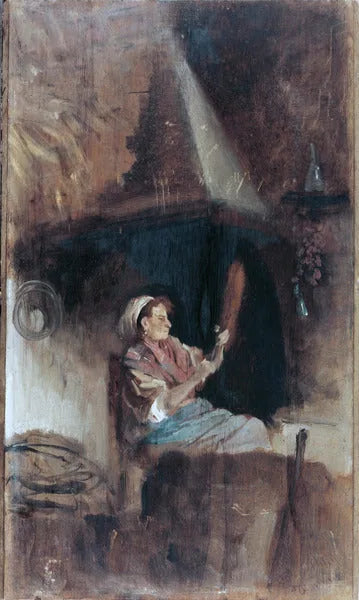 Ved siden af pejsen - Giuseppe De Nittis