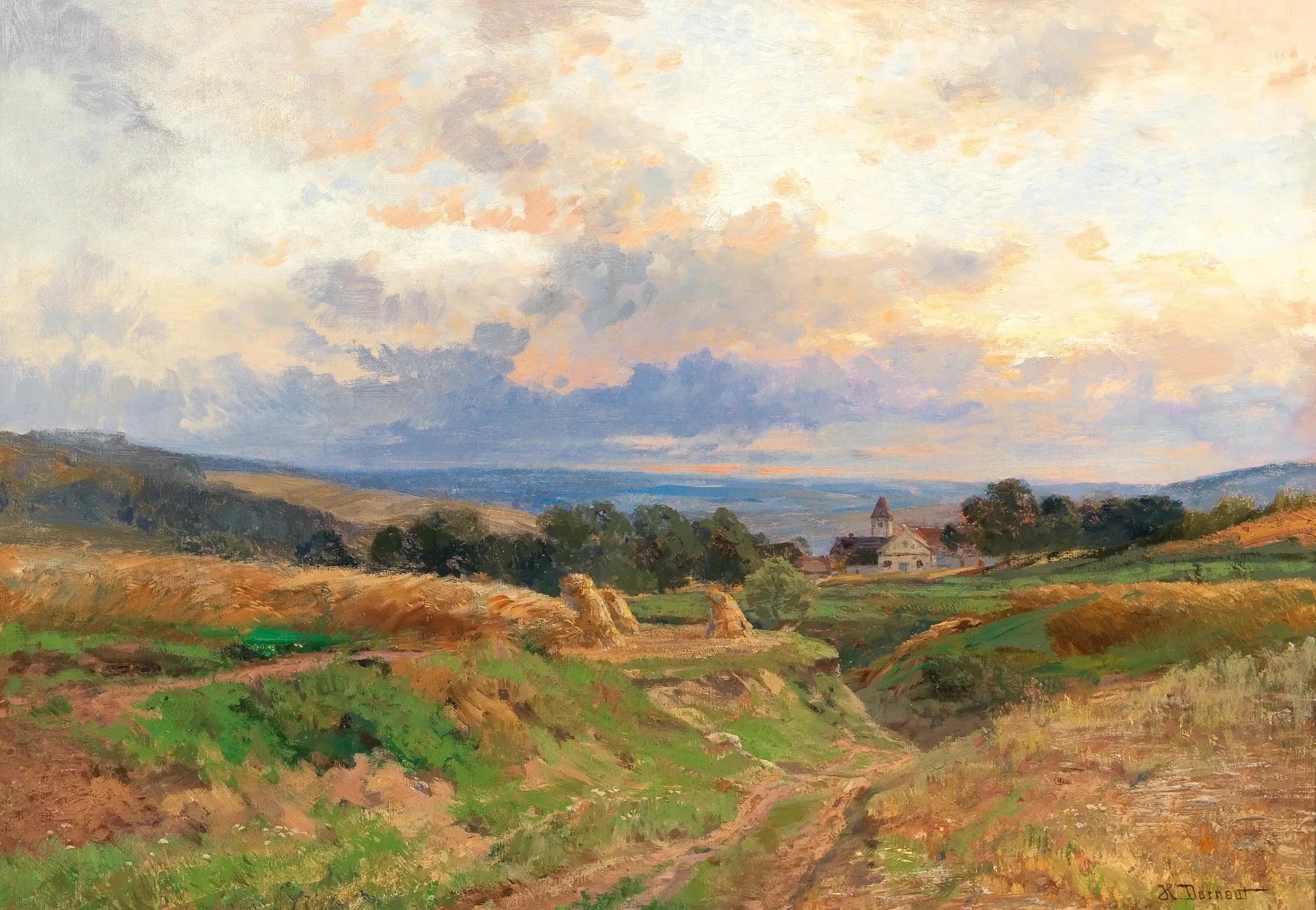 À l'ouest de Vienne - Hugo Darnaut image 1 reproduction artisanale de tableau