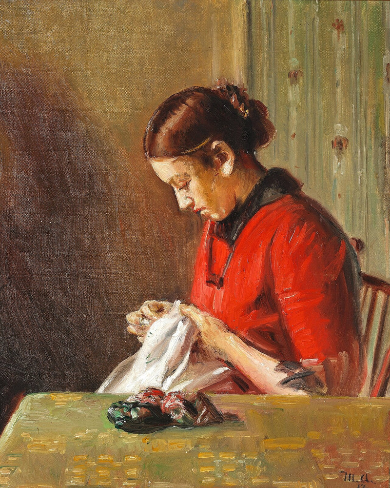 �� broderi. -Michael Peter Ancher