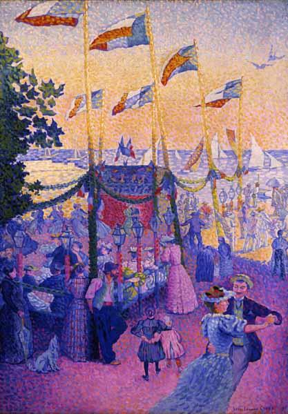 På messen - Henri-Edmond Cross