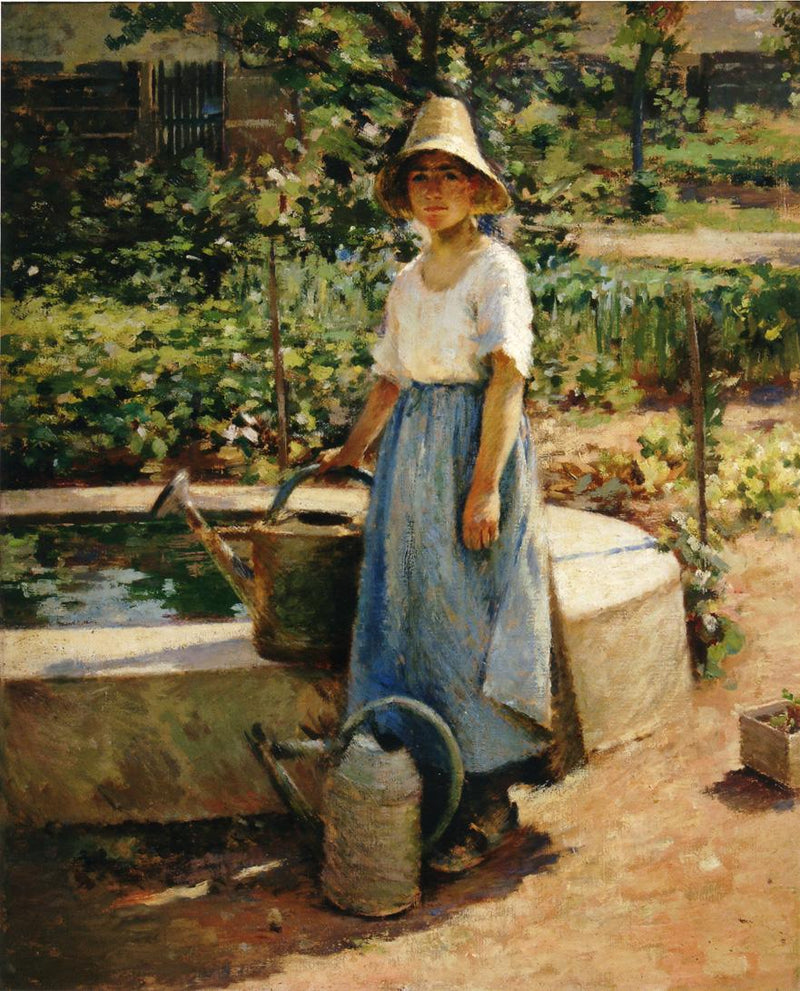 Ved fontænen - Theodore Robinson