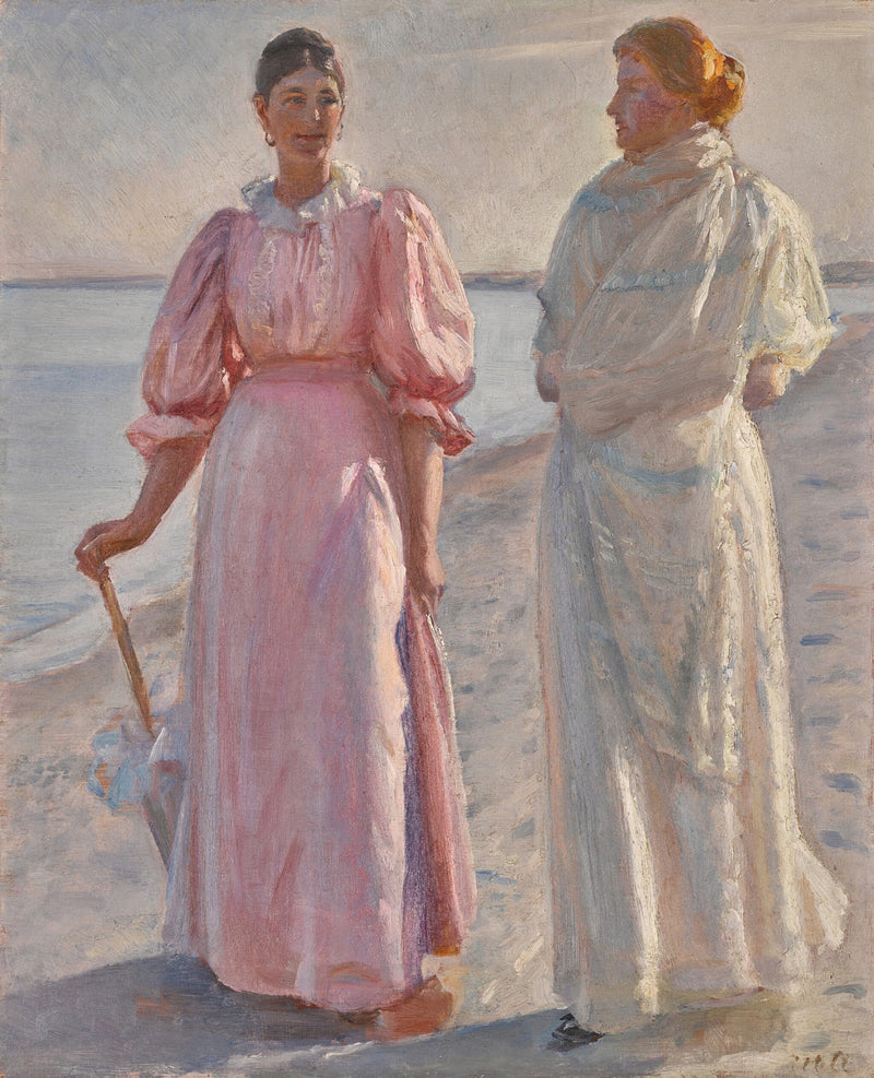 Ved stranden, Skagen. -Michael Peter Ancher