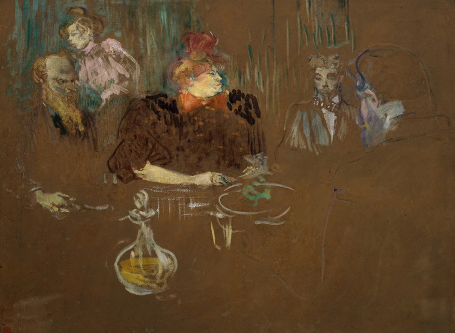 Ved bordet hos hr. og fru Natanson - Henri de Toulouse-Lautrec