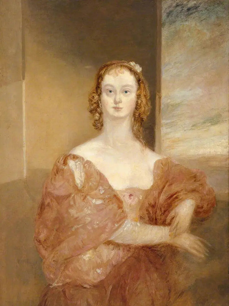 En Dame i en Van Dyck Kostume - J. M. W. Turner
