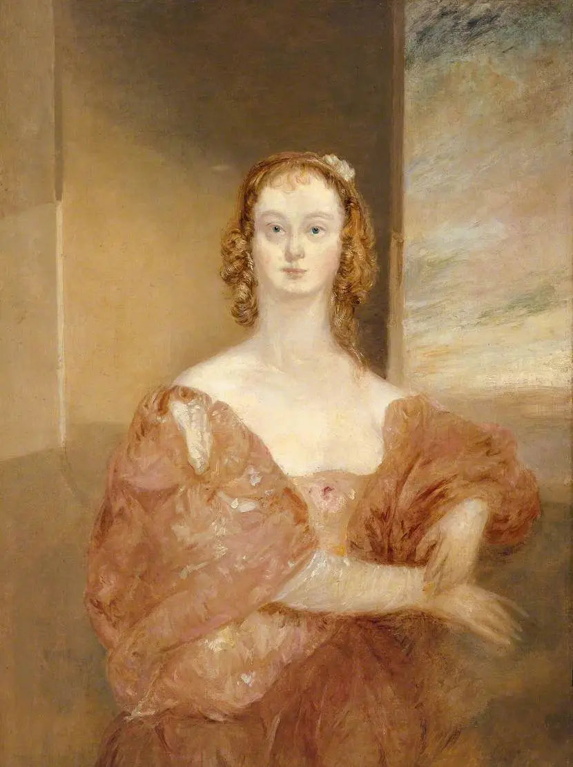 En Dame i en Van Dyck Kostume - J. M. W. Turner