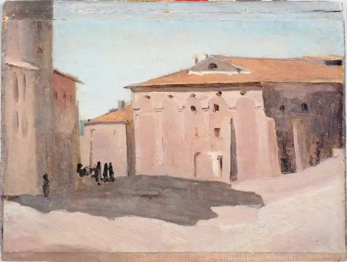 Ved Marino nær Rom - Jean-Baptiste Camille Corot