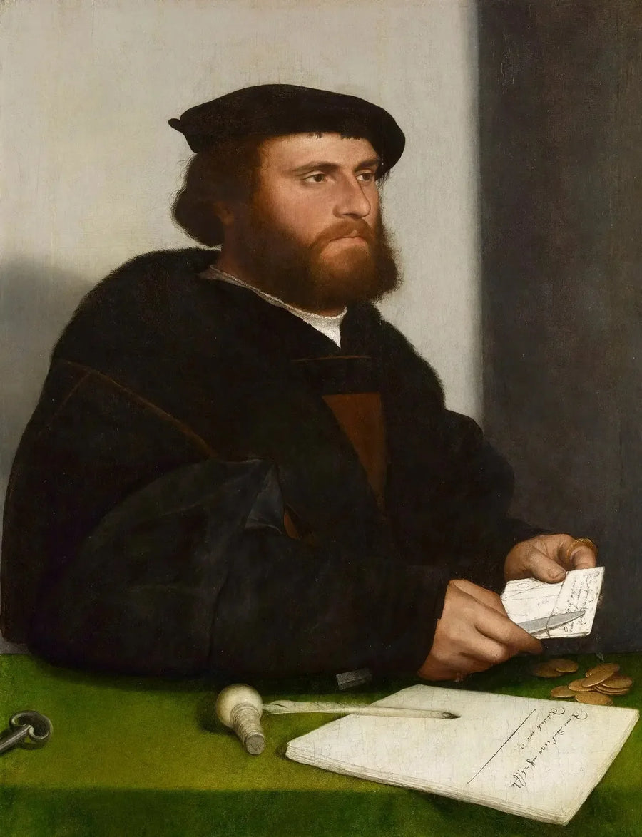 En købmand af den tyske Steelyard: 'Hans af Antwerpen' - Hans Holbein den Yngre