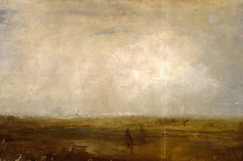 En sandet strand - J. M. W. Turner