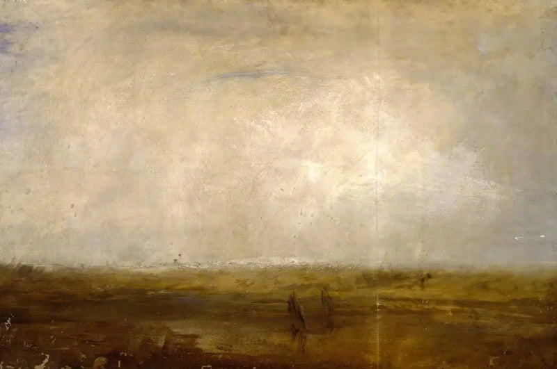 En sandet strand - J. M. W. Turner