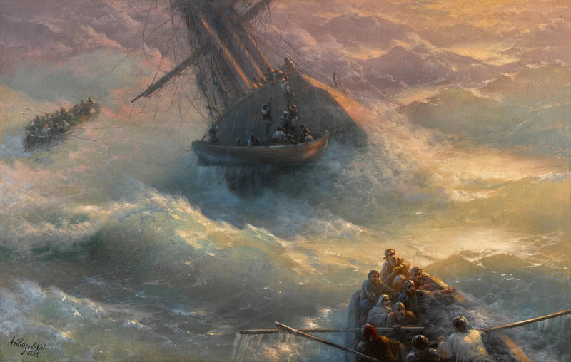 Skibsforladelse - Ivan Aïvazovski