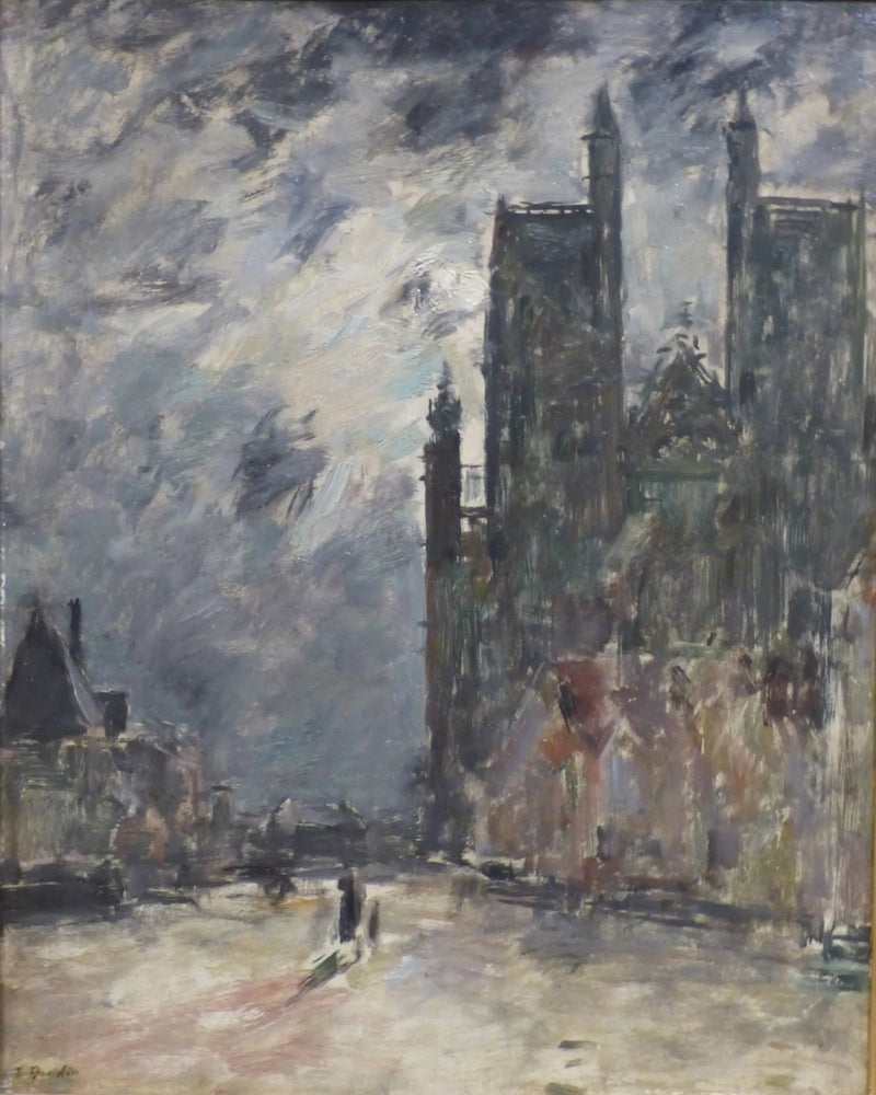 Abbeville. Sankt Vulfrans Kirke - Eugène Boudin