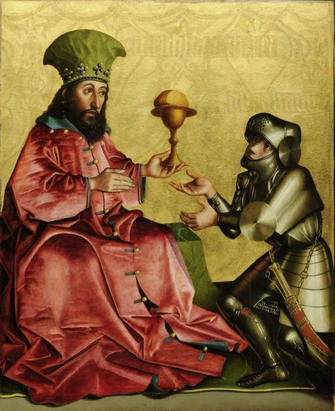 Abraham og Melkisedek - Konrad Witz