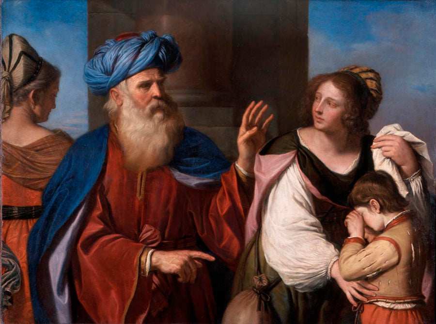 Abraham afviser Agar - Guercino