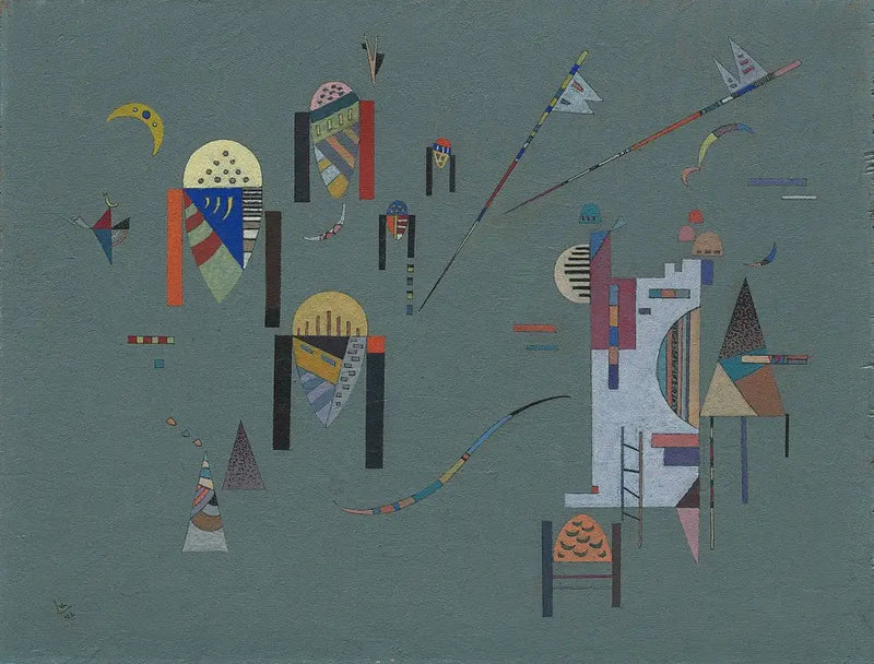 Vertikale accenter - Vassily Kandinsky