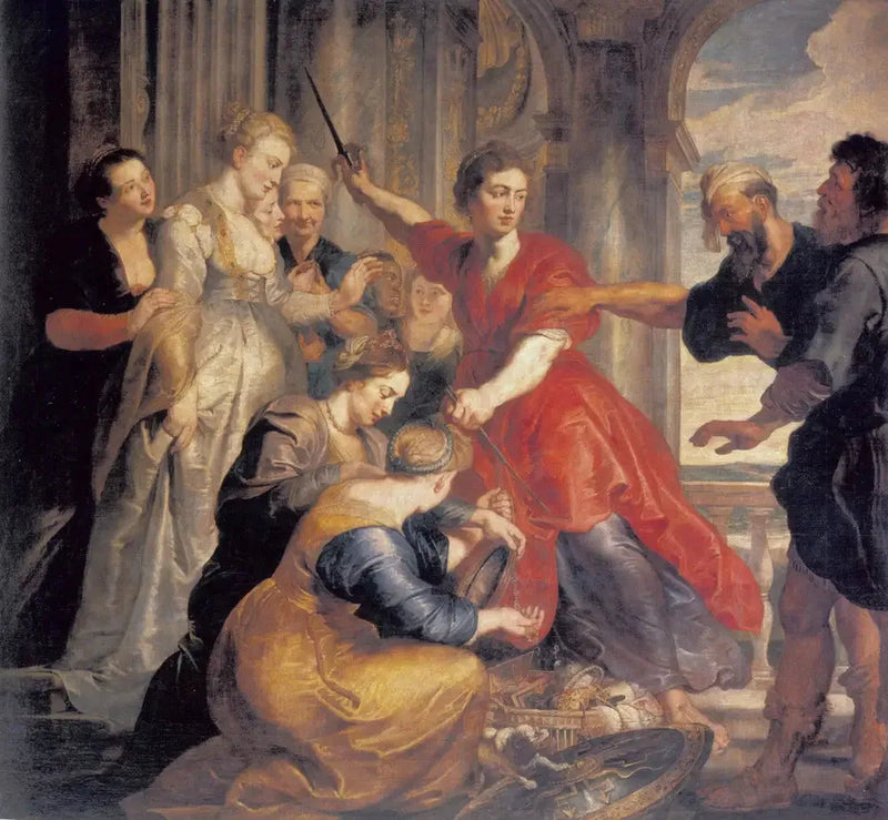 Achille opdaget af Ulysses og Diomedes - Peter Paul Rubens