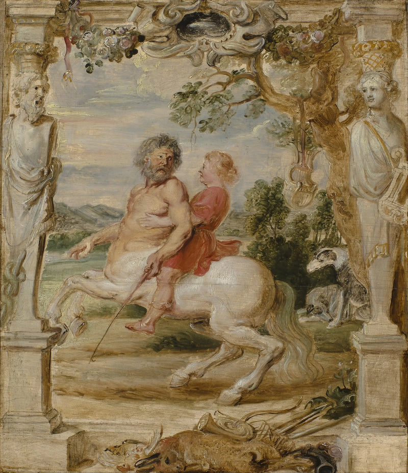 Achille uddannet af kentauren Chiron - Peter Paul Rubens
