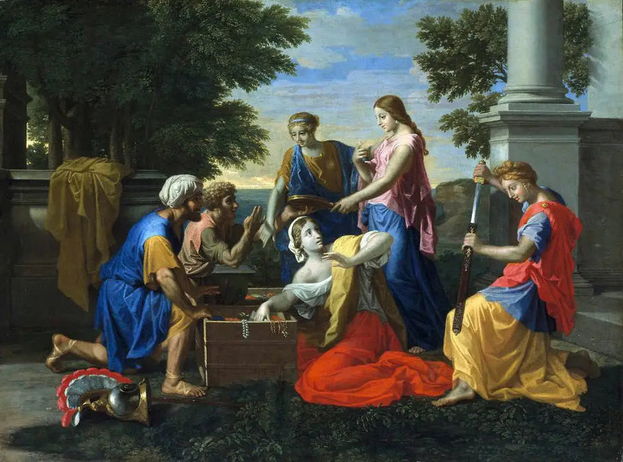 Achille blandt kong Lycomedes' piger - Nicolas Poussin