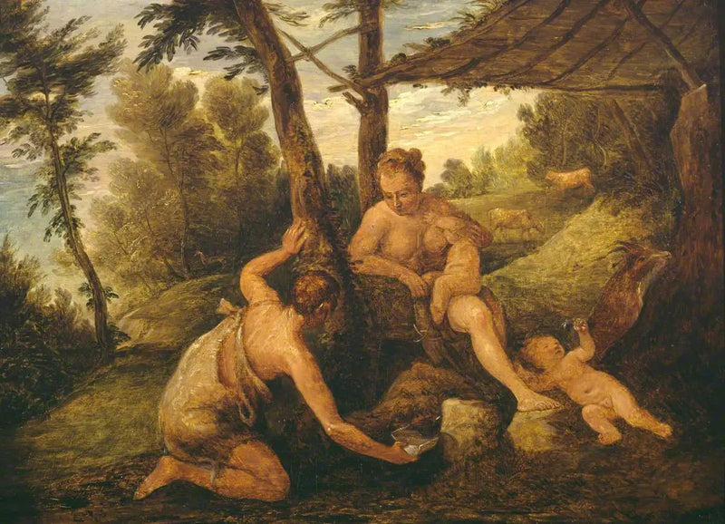 Adam og Eva efter udvisningen (efter Paolo Véronèse og hans værksted) - David Teniers den Yngre