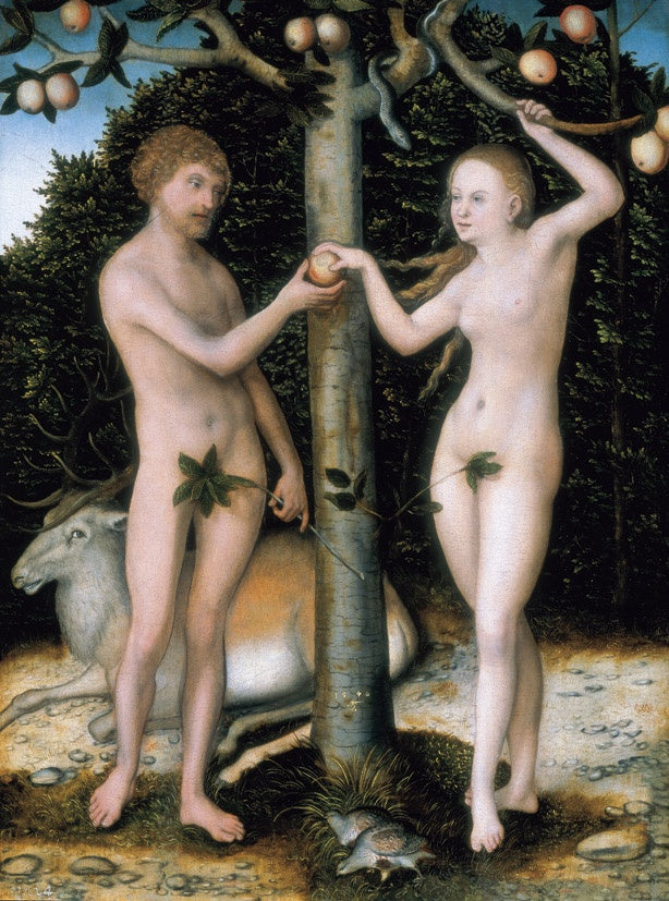 Adam og Eva - Syndefaldet - Lucas Cranach den Ældre