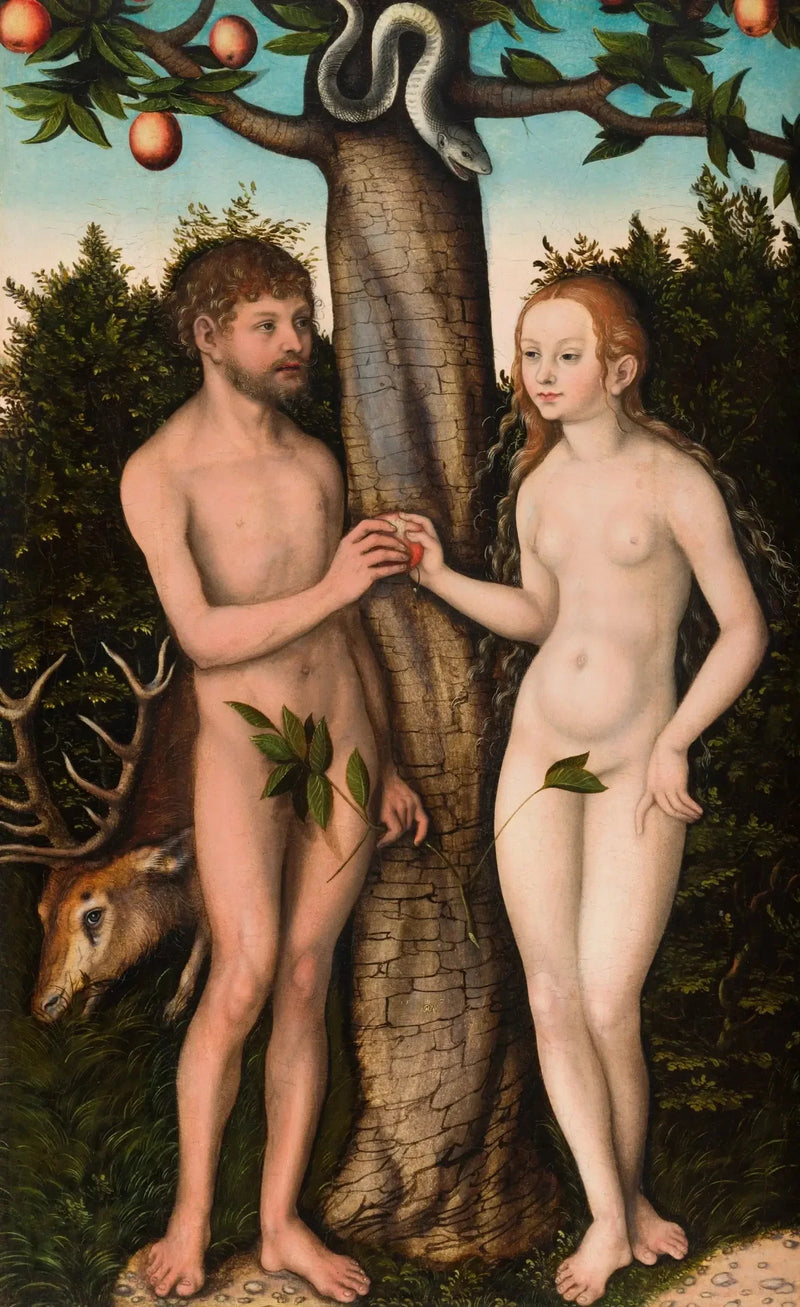 Adam og Eva - Lucas Cranach den Ældre