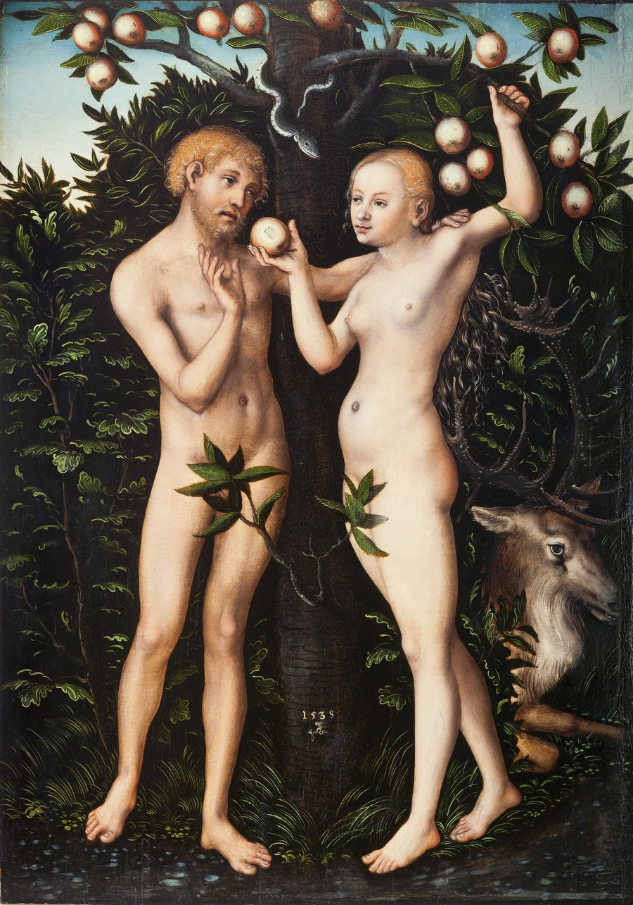 Adam og Eva - Lucas Cranach den Ældre