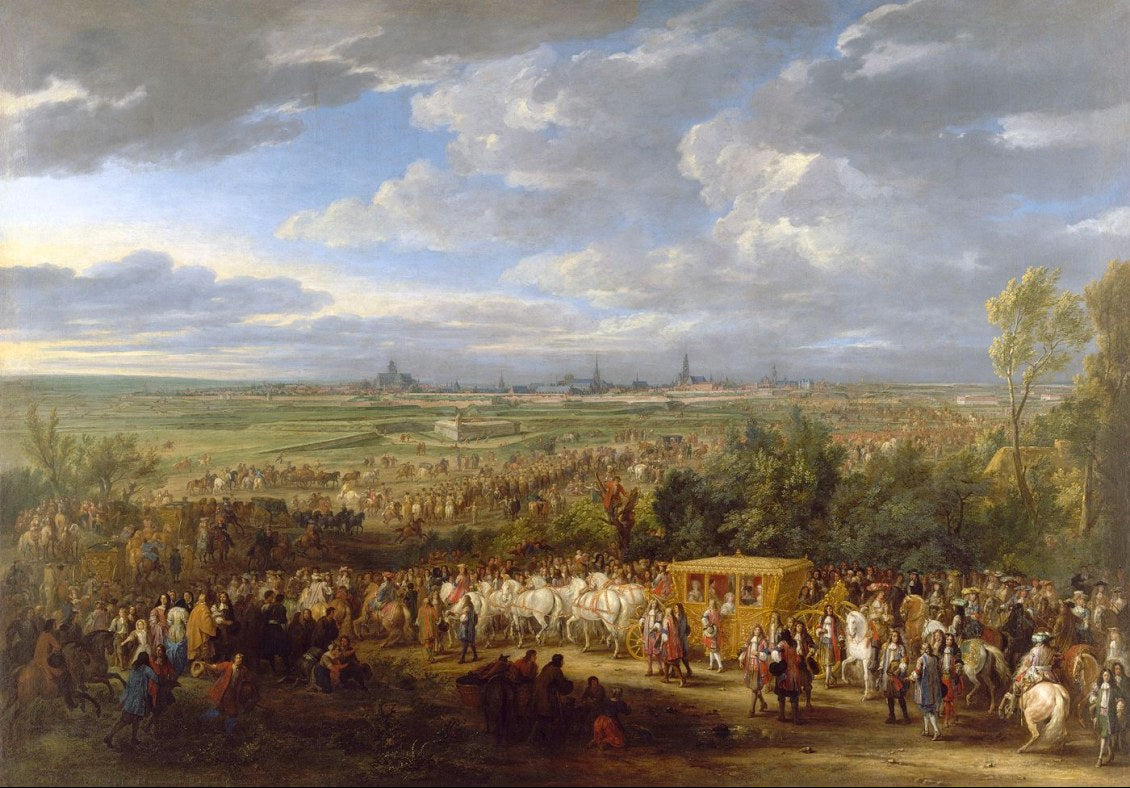 Entrée de Louis XIV et de Marie-Thérèse à Arras - Adam Frans van der Meulen