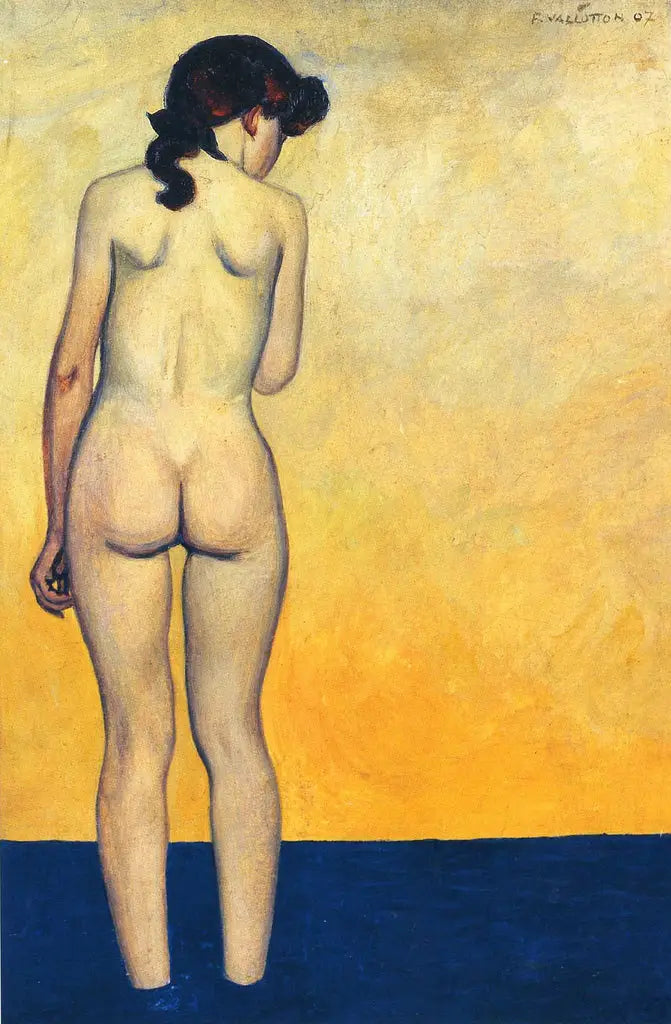 Adolescente entrant dans l'eau - Félix Vallotton