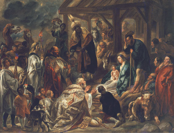 Adoración de los Magos - Jacob Jordaens image 1 tableau peint à l’huile sur toile
