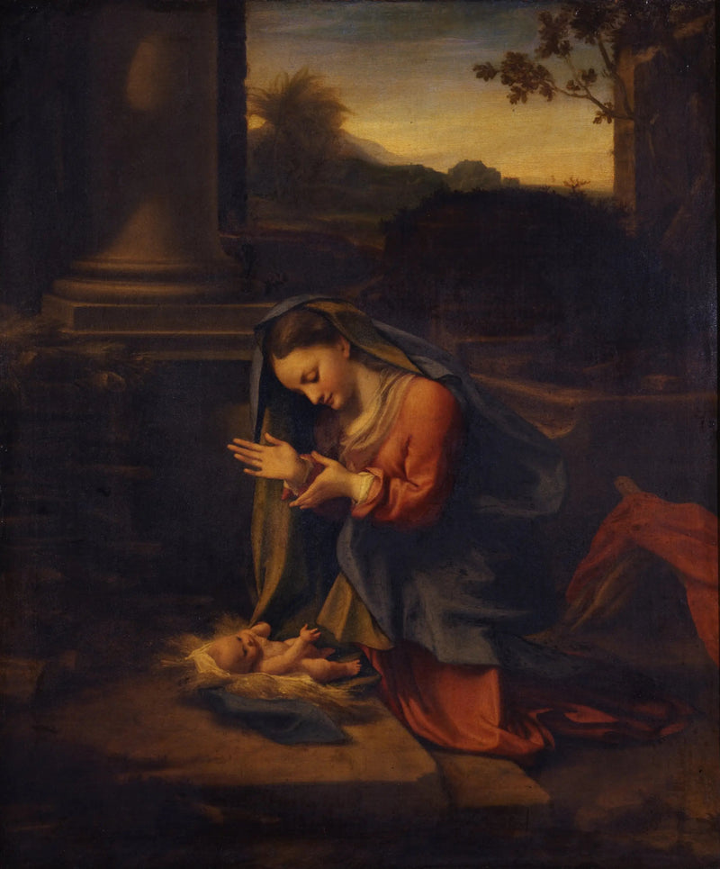 Barnets tilbedelse - Antonio da Correggio