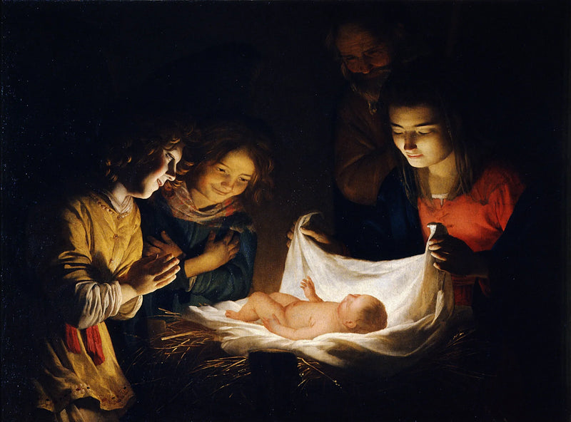 Barnets tilbedelse - Gerrit van Honthorst